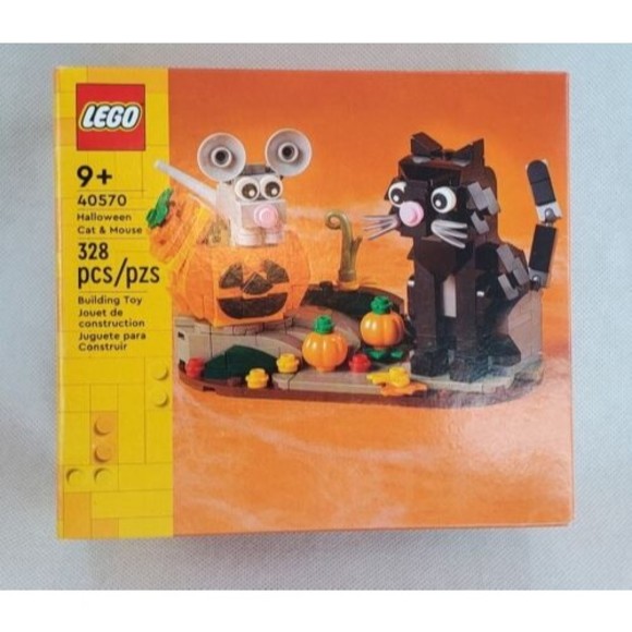 LEGO HALLOWEEN CAT & MOUSE 40570 328 PIECES NEW IN BOX Fall Harvest - Picture 1 of 4